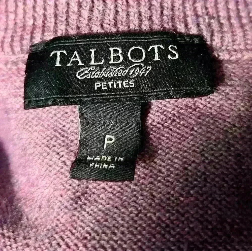 Talbots petite zip up sweater. - Picture 4 of 6